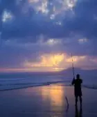 Pescador, Playa, Mar, Pesca, Tierra, Océano